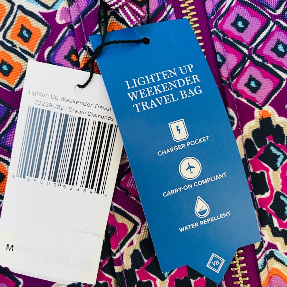 NWT Vera Bradley Lighten Up Weekender Bag - Picture 3 of 9